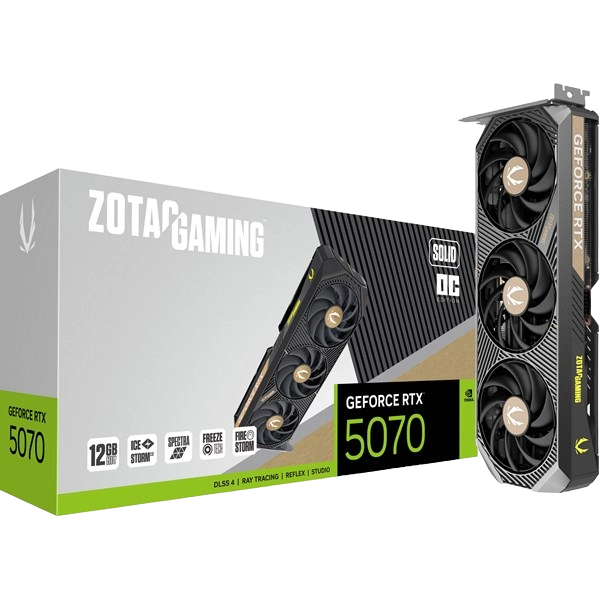 Zotac GeForce RTX 5070 SOLID OC 12GB GDDR7 Graphics Card